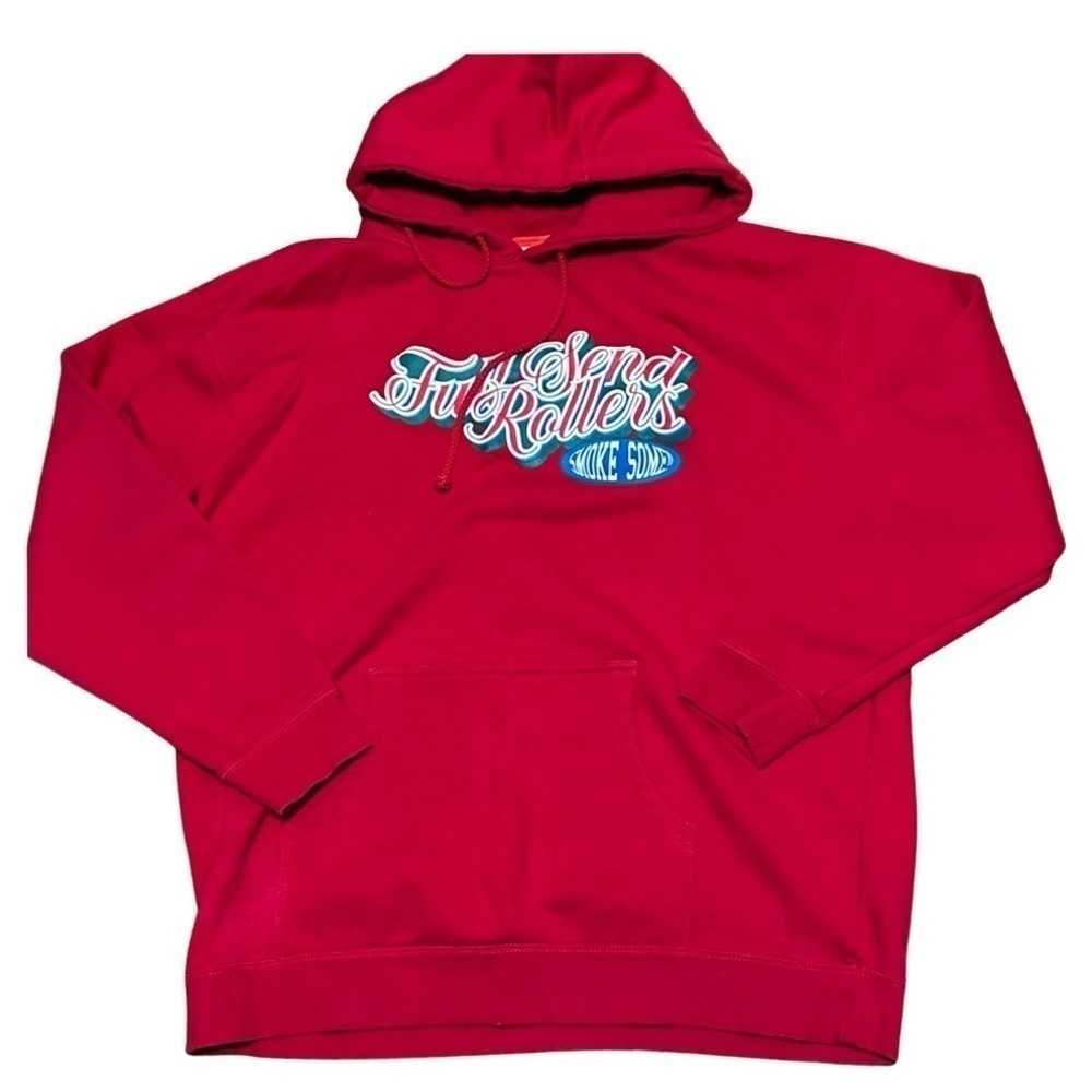 Nelk Boys Full Send Rollers  Red Hoodie Size X-Large